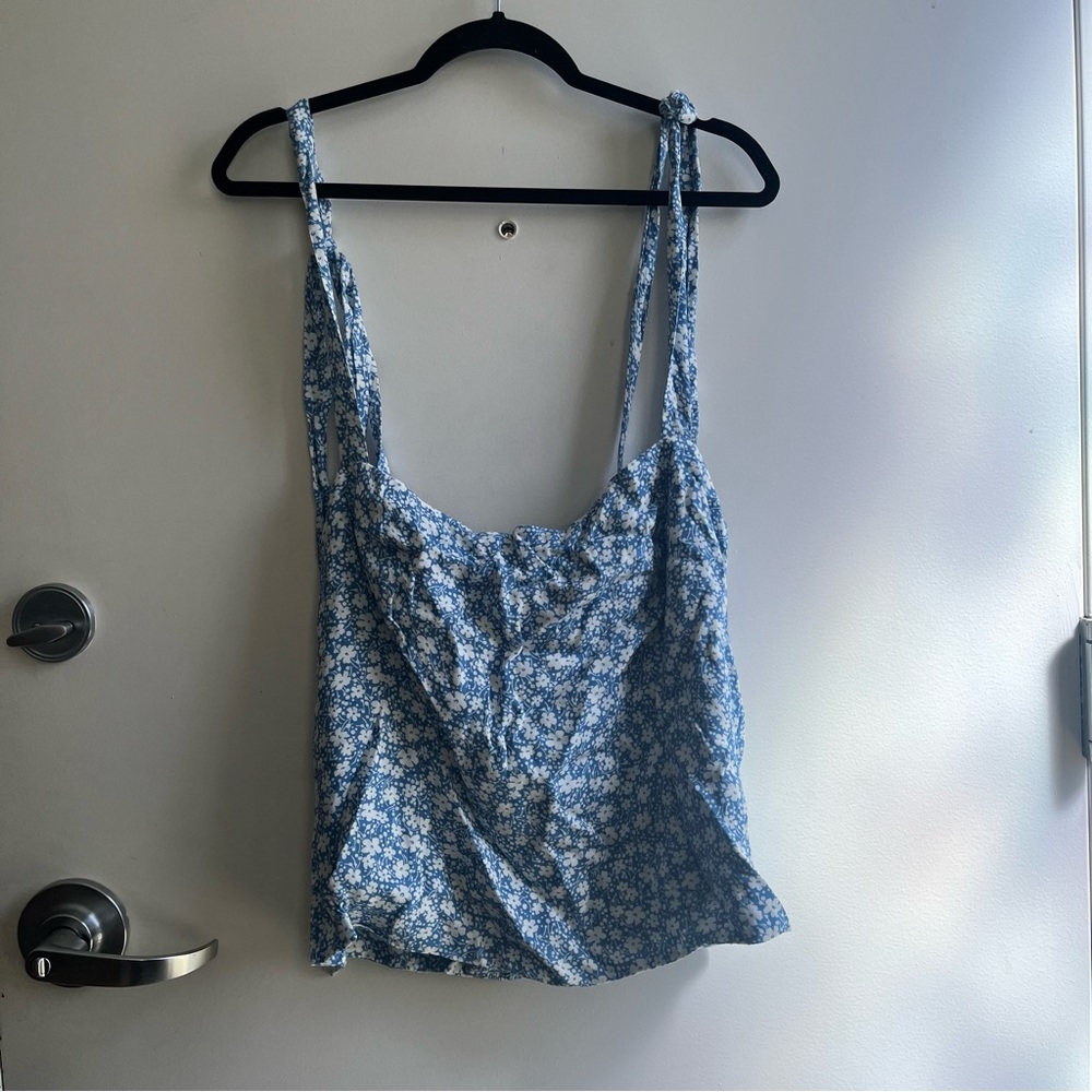 Reformation Tie Up Tank Top